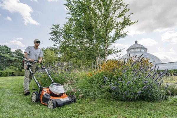 Blowers mowers and more American yards quietly go electric AP News